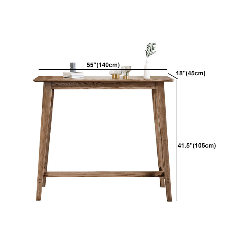Table de pub rectangulaire de 1/3 pièces modernes ensemble de comptoirs en bois pour salle à manger
