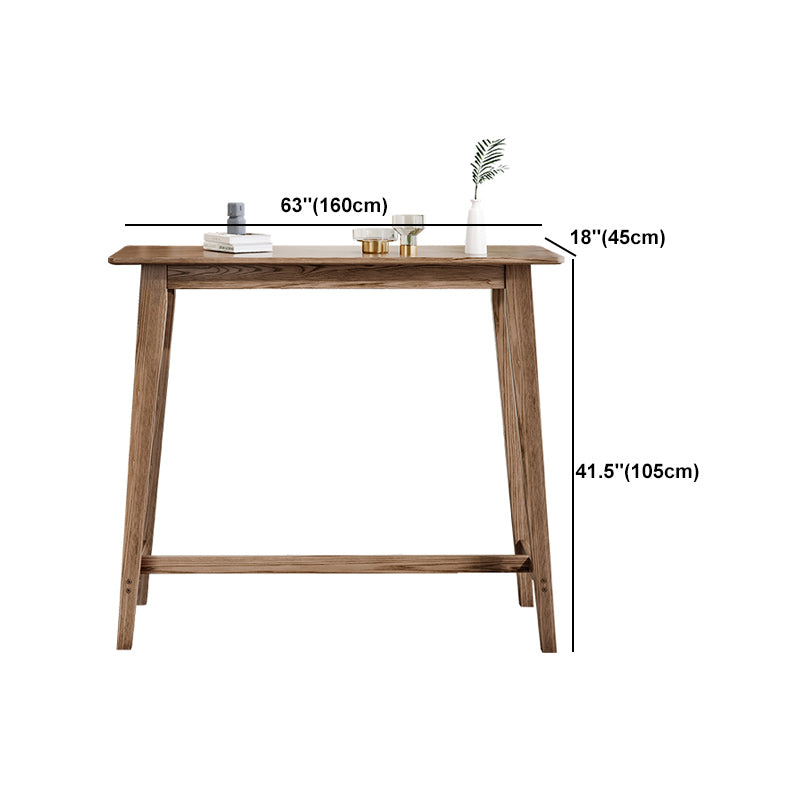 Table de pub rectangulaire de 1/3 pièces modernes ensemble de comptoirs en bois pour salle à manger