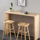 1/3/9 Pièces Rectangle industriel Table de pub ensemble Table de comptoir en bois avec tabourets sans dos
