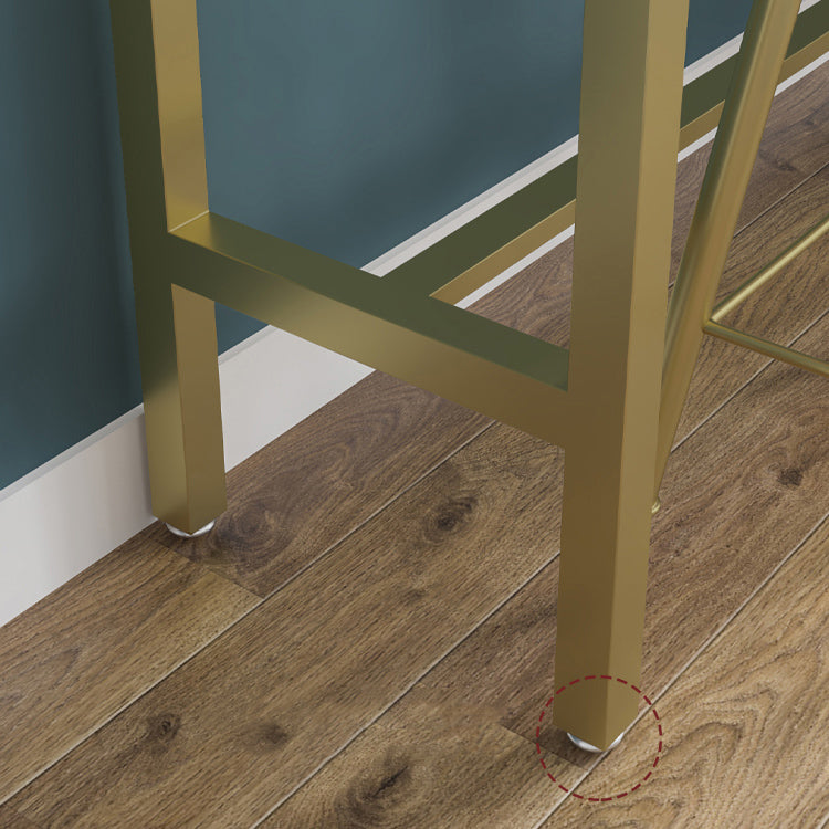 1/2/4 pièces Glam Bar Table Set Rectangle Bistro Ensemble avec haut de pierre blanc