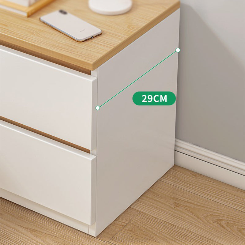 15.7 "/23.6" lang nachtkastje vaste kleur houten nachtstandaard met laden