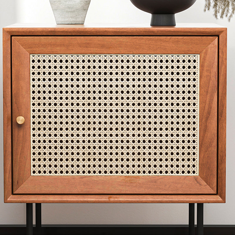 ソリッドウッドベッドサイドテーブル、保管付きの現代的なナイトスタンド