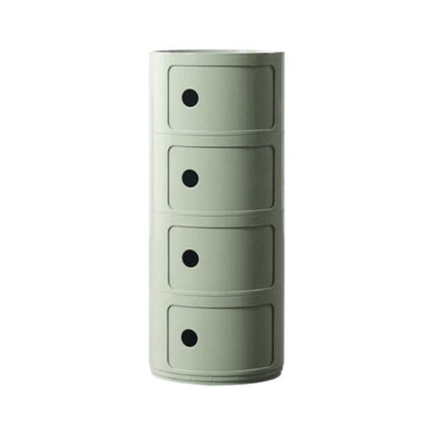 Plastic Nightstand Or End Table, Modern 2/3/4-Door Bedside Cabinet 12.5"L x 12.5"W x 29.5"H Green Clearhalo 'Bedroom Furniture' 'furn' 'furn_night_stand' 'Furniture' 'night_stand' 'Nightstands' 5161866