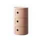 Plastic Nightstand Or End Table, Modern 2/3/4-Door Bedside Cabinet 13"L x 13"W x 23"H Nude Pink Clearhalo 'Bedroom Furniture' 'furn' 'furn_night_stand' 'Furniture' 'night_stand' 'Nightstands' 5161879