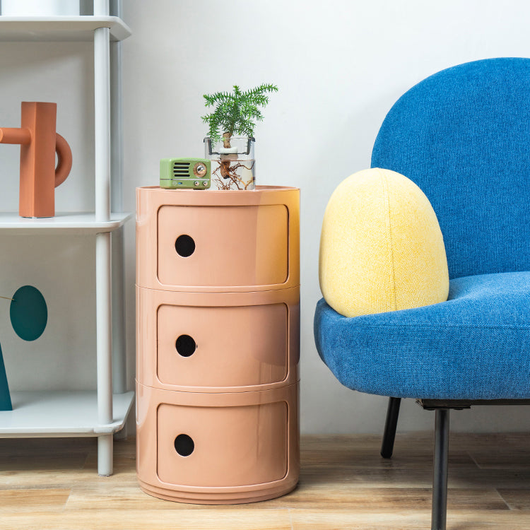 Plastic Nightstand Or End Table, Modern 2/3/4-Door Bedside Cabinet Clearhalo 'Bedroom Furniture' 'furn' 'furn_night_stand' 'Furniture' 'night_stand' 'Nightstands' 5161880