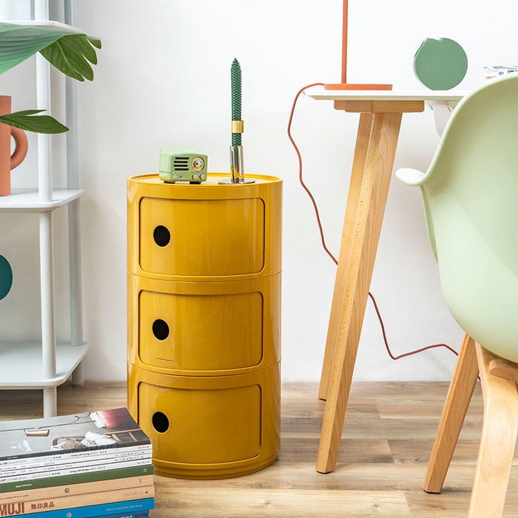 Plastic Nightstand Or End Table, Modern 2/3/4-Door Bedside Cabinet Clearhalo 'Bedroom Furniture' 'furn' 'furn_night_stand' 'Furniture' 'night_stand' 'Nightstands' 5161883