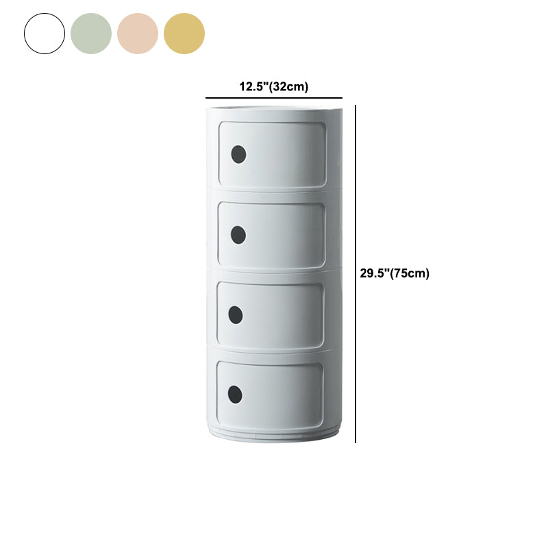 Plastic Nightstand Or End Table, Modern 2/3/4-Door Bedside Cabinet Clearhalo 'Bedroom Furniture' 'furn' 'furn_night_stand' 'Furniture' 'night_stand' 'Nightstands' 5161888