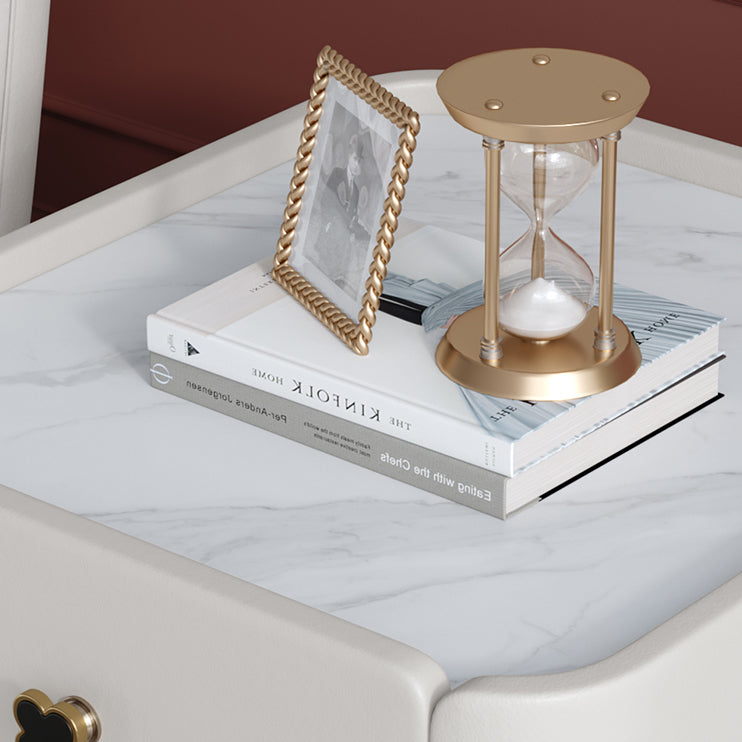 Tavolo da notte di stoccaggio contemporaneo 1 comodino da letto in legno