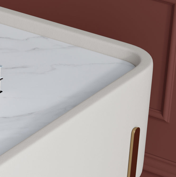 Tavolo da notte di stoccaggio contemporaneo 1 comodino da letto in legno