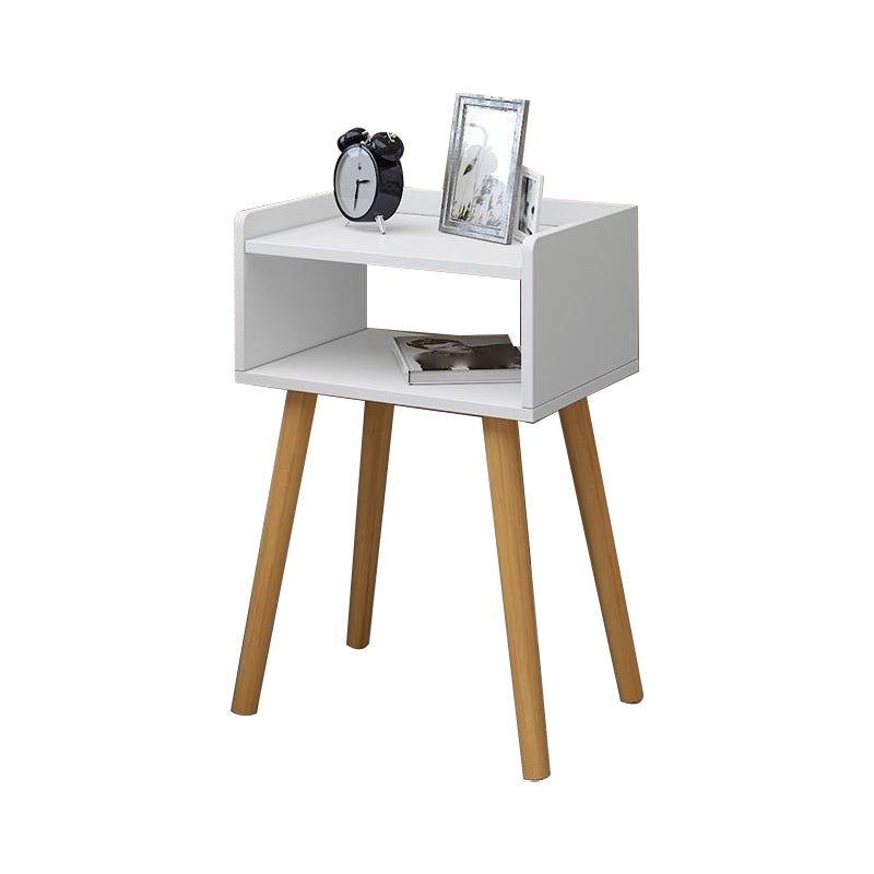 22,4 "/23,6" Table table de nuit en bois en bleu / blanc / Night Night Stand