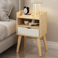 22,4 "/23,6" Table table de nuit en bois en bleu / blanc / Night Night Stand