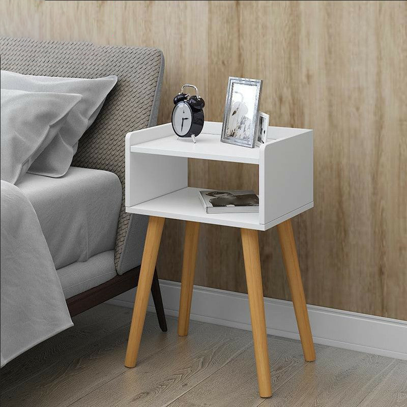 22,4 "/23,6" Table table de nuit en bois en bleu / blanc / Night Night Stand