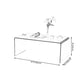 Modern Style Black/transparent Top Rectangular Coffee Table Made of Tempered Glass Clearhalo 'Coffee & Accent Tables' 'Coffee Tables' 'coffee_tables' 'furn' 'furn_coffee_tables' 'Furniture' 'Living Room Furniture' 5162110