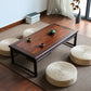 Solid Wood Sled Coffee Table Scandinavian Rectangular Cocktail Table