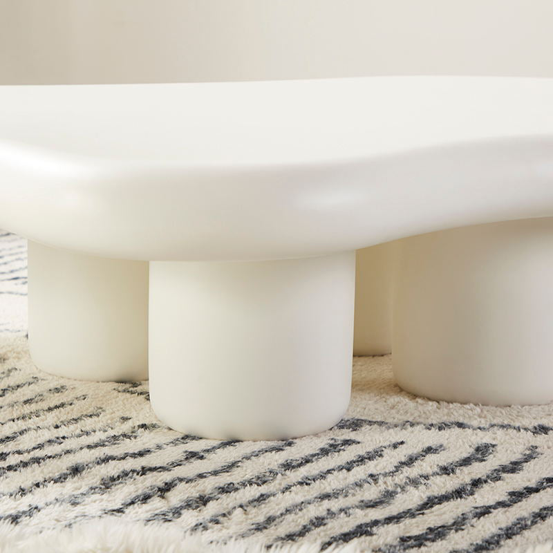 リビングルーム用の白/黒の四肢コーヒーテーブルプラスチックカクテルテーブル