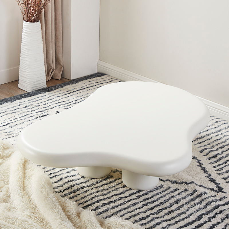 Wit/zwarte vierpeuten salontafel Plastic cocktailtafel voor woonkamer