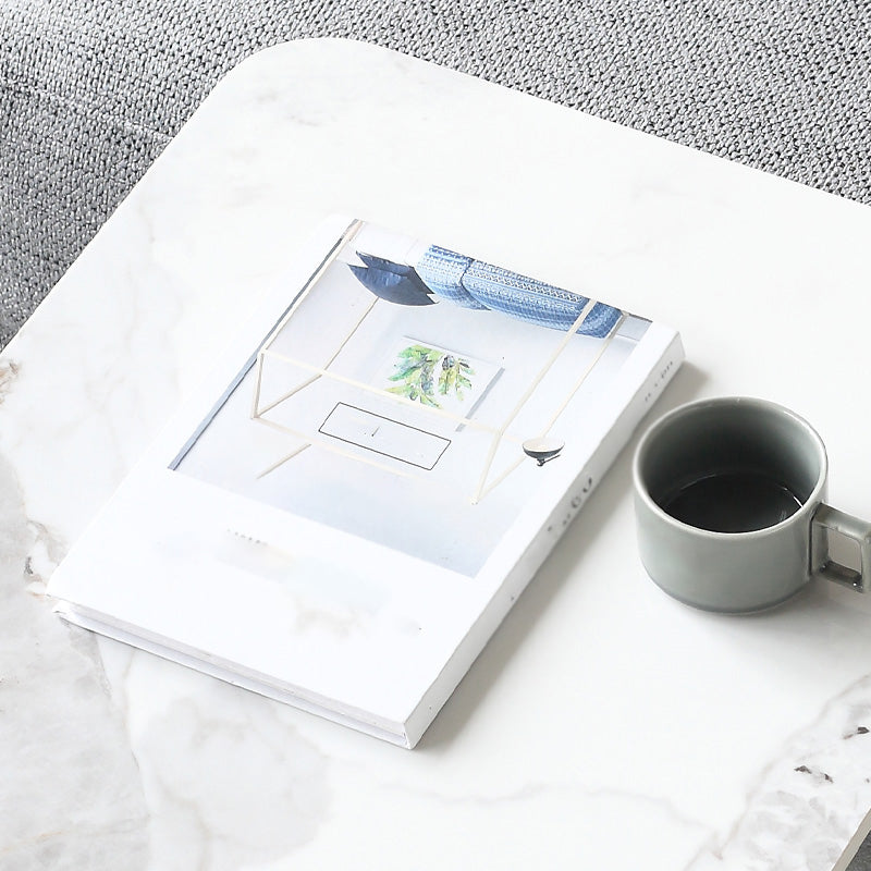 1 tavolino in ardeggiatura a piedistallo singolo per soggiorno con gambe in acciaio