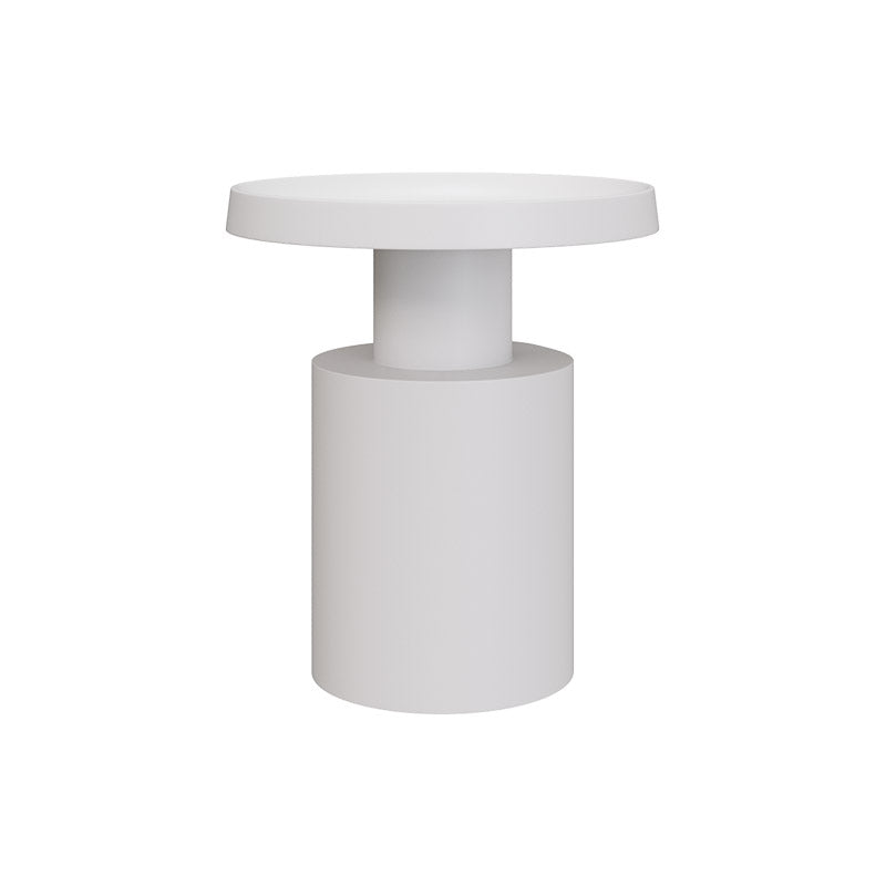 モダニズムブラック/ホワイトペデスタル1コーヒーテーブルラウンドメタルテーブル