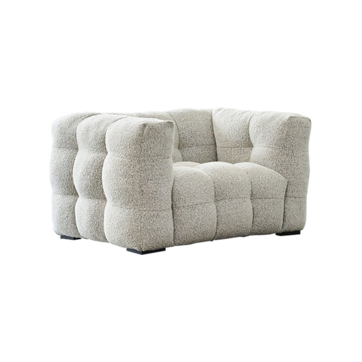 リビングルーム用の現代的な正方形の腕のタイトタイトバックソファソファ