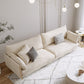 Contemporary Square Arm Settee Couch with Pillows in Beige for 1/2/3/4people Clearhalo 'furn' 'furn_sofas' 'Furniture' 'Living Room Furniture' 'Sofa' 'sofas' 5162446