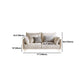 Contemporary Square Arm Settee Couch with Pillows in Beige for 1/2/3/4people Clearhalo 'furn' 'furn_sofas' 'Furniture' 'Living Room Furniture' 'Sofa' 'sofas' 5162462