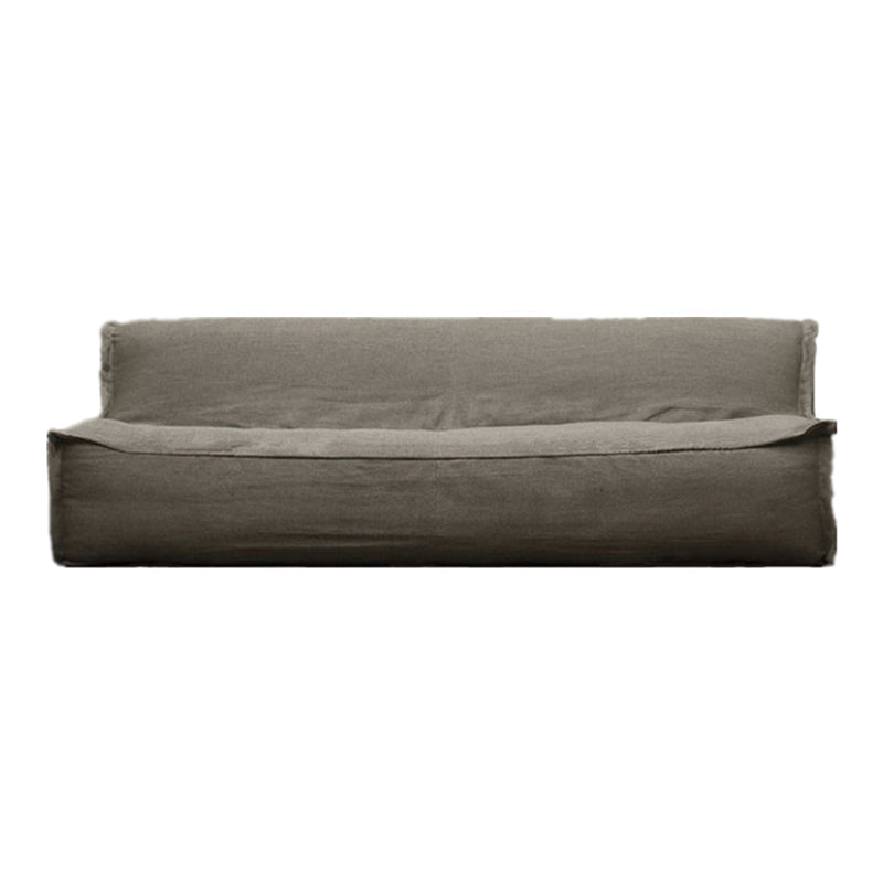 Gray Armless Sofa Washable Contemporary Sofa for Living Room, Apartment