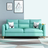 Living Room Contemporary Sewn Pillow Back Pillow Top Arm Sofa