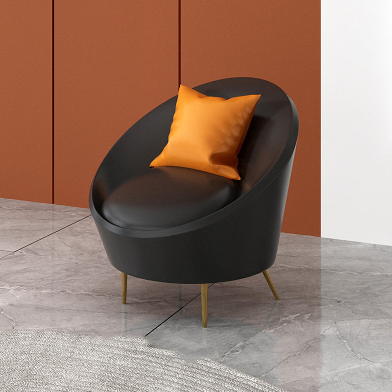 Divano curvo senza bracciole senza braccio contemporaneo in pelle per soggiorno per soggiorno