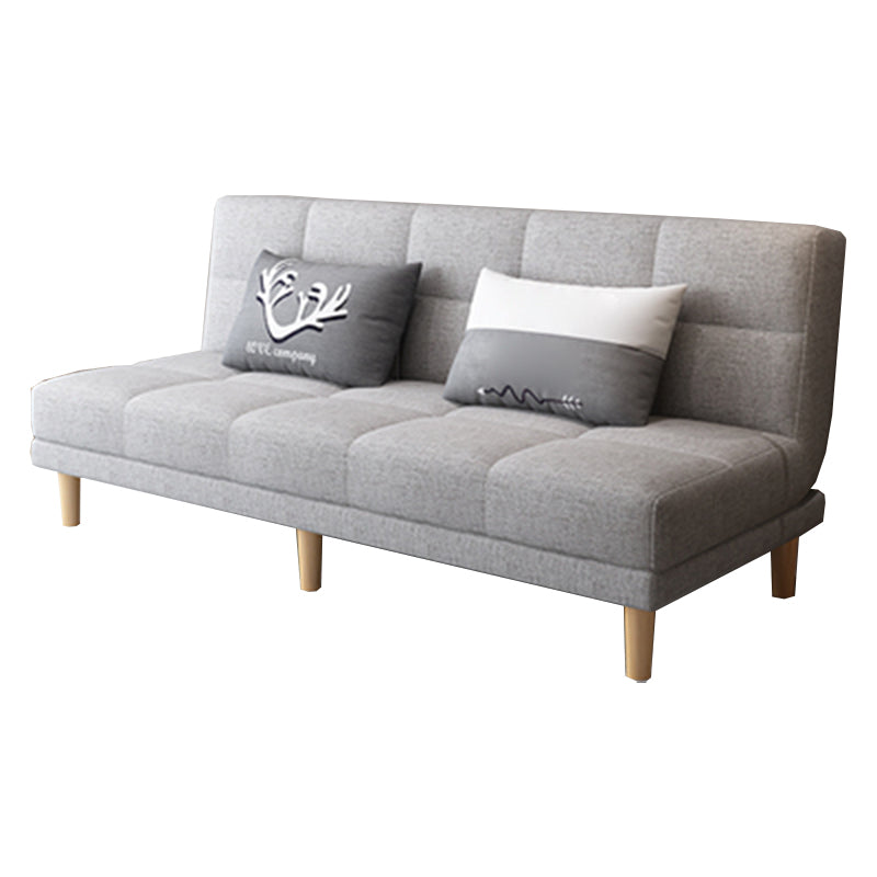 コンテンポラリービスケットバックコンバーチブルアームレスの静止ソファ