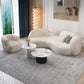 Beige Contemporary Standard Armless Sofa Curved Sofa for Living Room, Apartment Clearhalo 'furn' 'furn_sofas' 'Furniture' 'Living Room Furniture' 'Sofa' 'sofas' 5162733