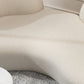 Beige Contemporary Standard Armless Sofa Curved Sofa for Living Room, Apartment Clearhalo 'furn' 'furn_sofas' 'Furniture' 'Living Room Furniture' 'Sofa' 'sofas' 5162738