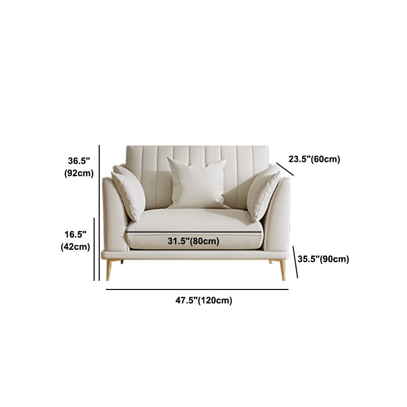 Canapé en cuir faux 35,43 "d x 36,22" H SOFA SALLE SQUATE pour le salon