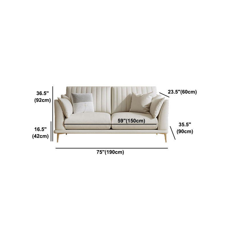 Canapé en cuir faux 35,43 "d x 36,22" H SOFA SALLE SQUATE pour le salon