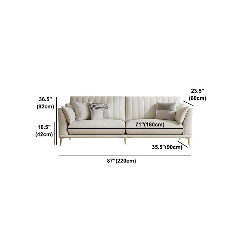 Canapé en cuir faux 35,43 "d x 36,22" H SOFA SALLE SQUATE pour le salon