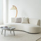 Contemporary Standard Armless Sofa Curved Sofa for Living Room, Apartment