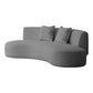 Contemporary Standard Armless Sofa Curved Sofa for Living Room, Apartment
