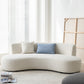 Contemporary Standard Armless Sofa Curved Sofa for Living Room, Apartment