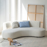 リビングルーム、アパートのための現代の標準的なアームレスソファ湾曲したソファ