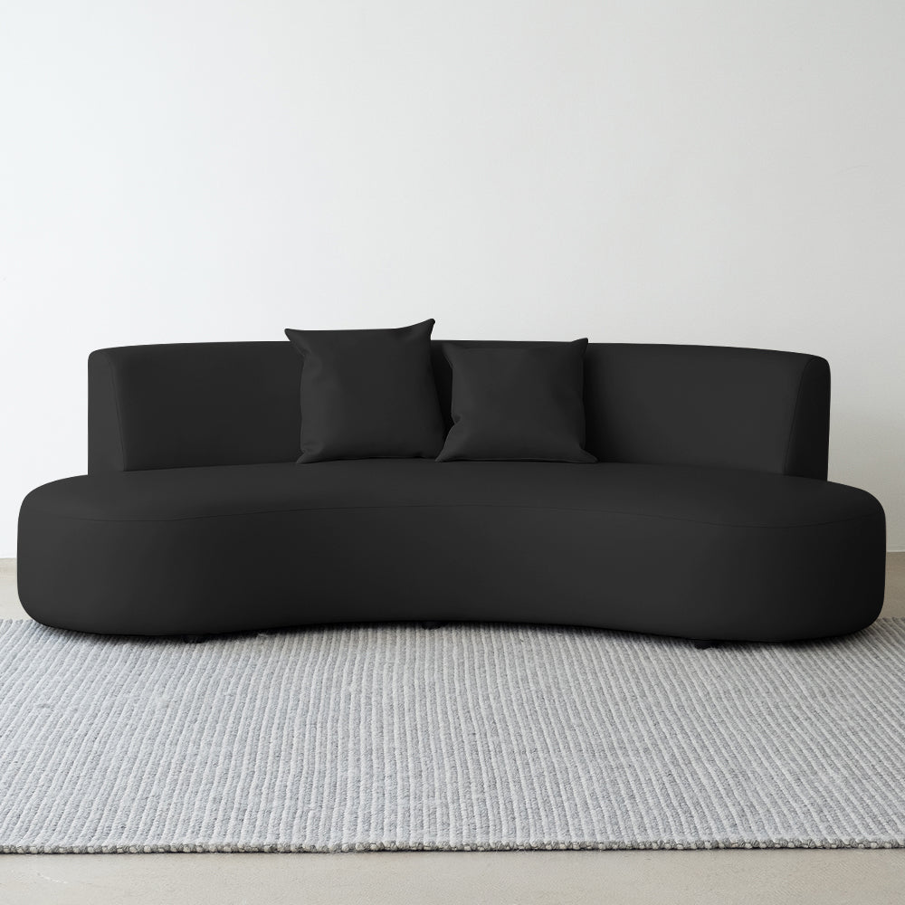 リビングルーム、アパートのための現代の標準的なアームレスソファ湾曲したソファ