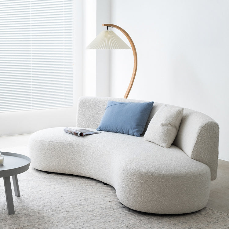 リビングルーム、アパートのための現代の標準的なアームレスソファ湾曲したソファ