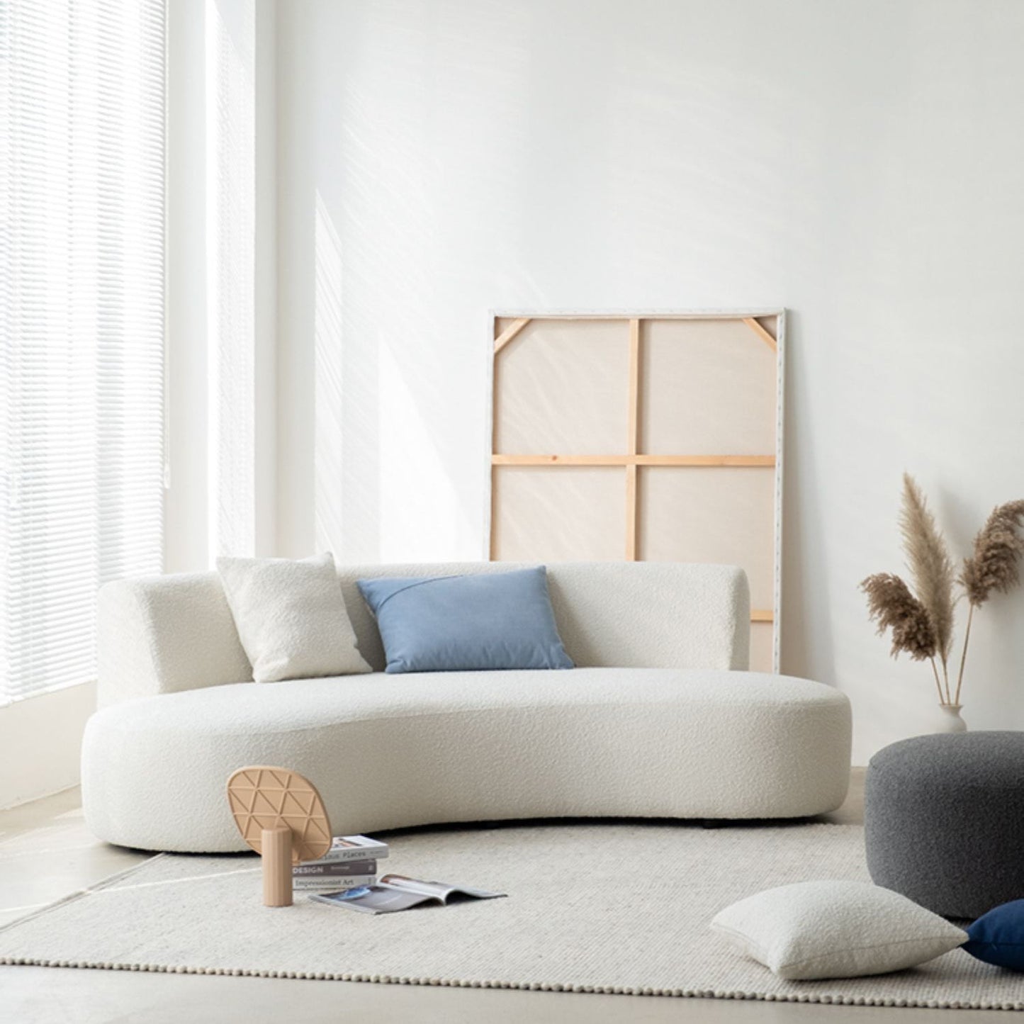 Sofa sans bras standard contemporain pour le salon, appartement