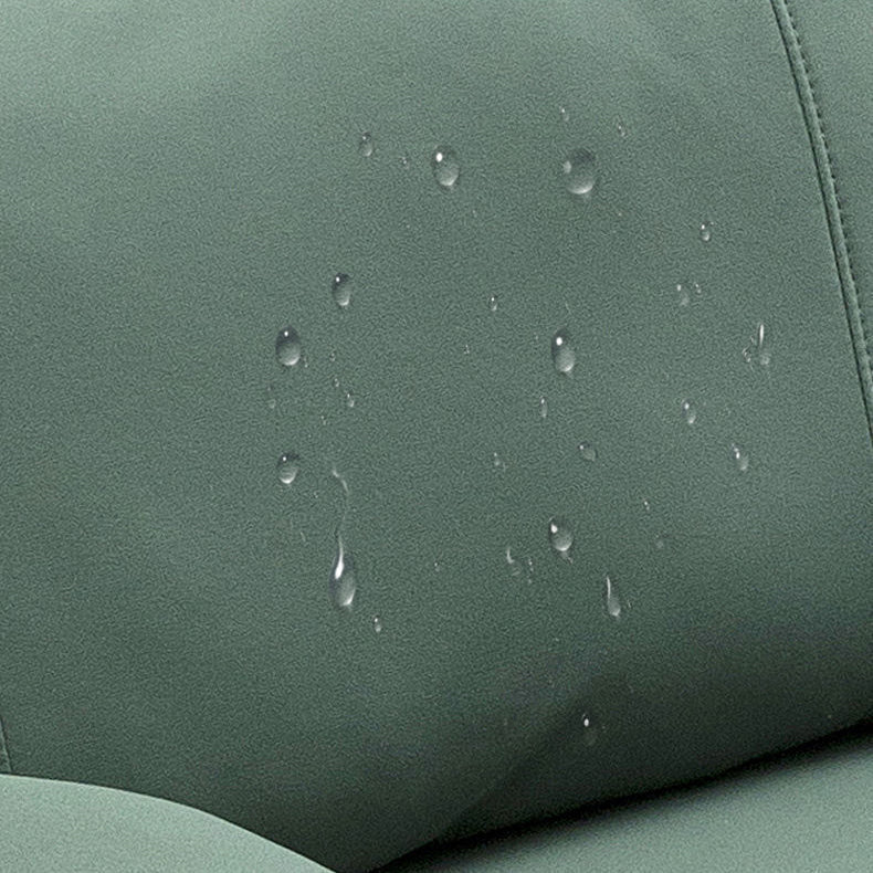 Faux Leather Sofa 27.55" D x 26.37" H Tuxedo  Arm Sofa for Living Room