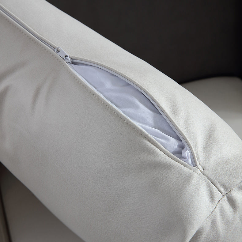 フェイクレザーステイン耐性モダン標準四角いアームセッピーソファ