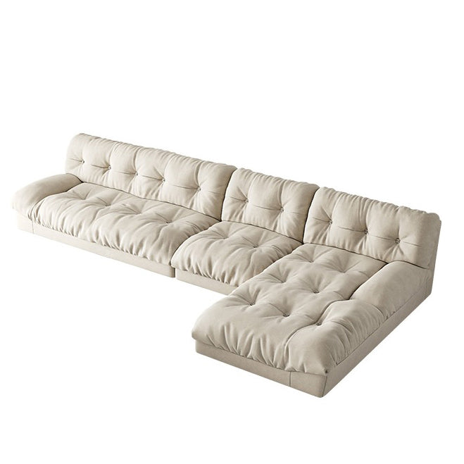 Sofa et chaiseau tuftés modernes 29.92 "H canapé sans bras en velours