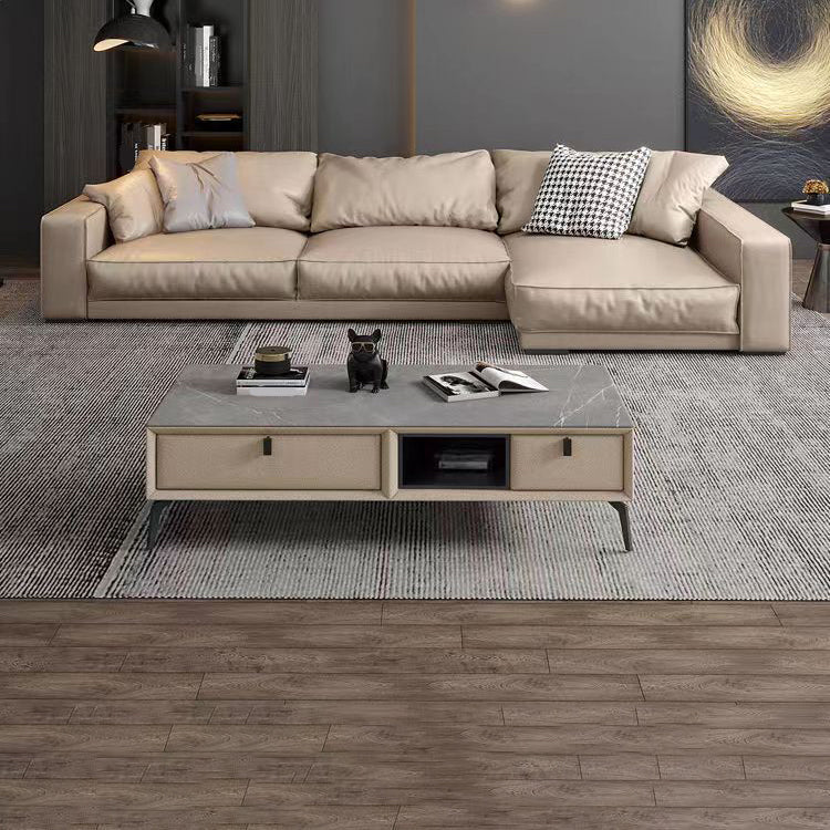 MODERNA MANO DESTRA DI SOFA E CHASE CON ARM SEQUATTO PER SOGGIORO