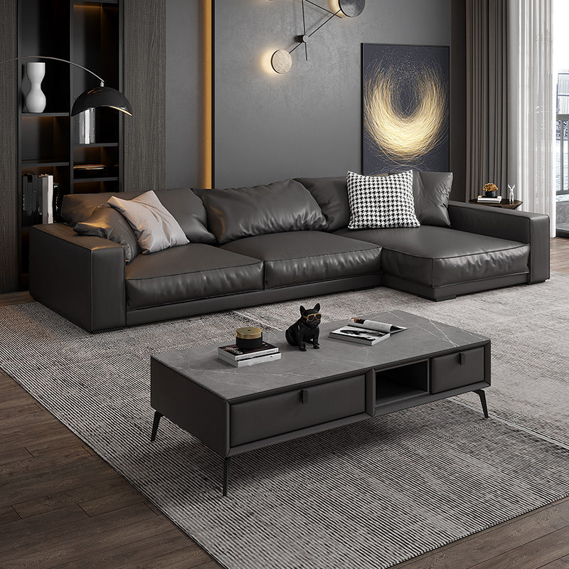 MODERNA MANO DESTRA DI SOFA E CHASE CON ARM SEQUATTO PER SOGGIORO