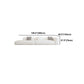 Single Side Armrest Sectional Sponge Cushioned White Uncushioned Backrest Sofa