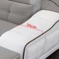 Modern Style Sectional Tufted Back Ramp Armrest White Storage Rack Sofa Clearhalo 'furn' 'furn_sectionals' 'Furniture' 'Living Room Furniture' 'Sectionals' 5163073