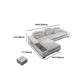 Modern Style Sectional Tufted Back Ramp Armrest White Storage Rack Sofa Clearhalo 'furn' 'furn_sectionals' 'Furniture' 'Living Room Furniture' 'Sectionals' 5163079