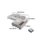 Modern Style Sectional Tufted Back Ramp Armrest White Storage Rack Sofa Clearhalo 'furn' 'furn_sectionals' 'Furniture' 'Living Room Furniture' 'Sectionals' 5163080